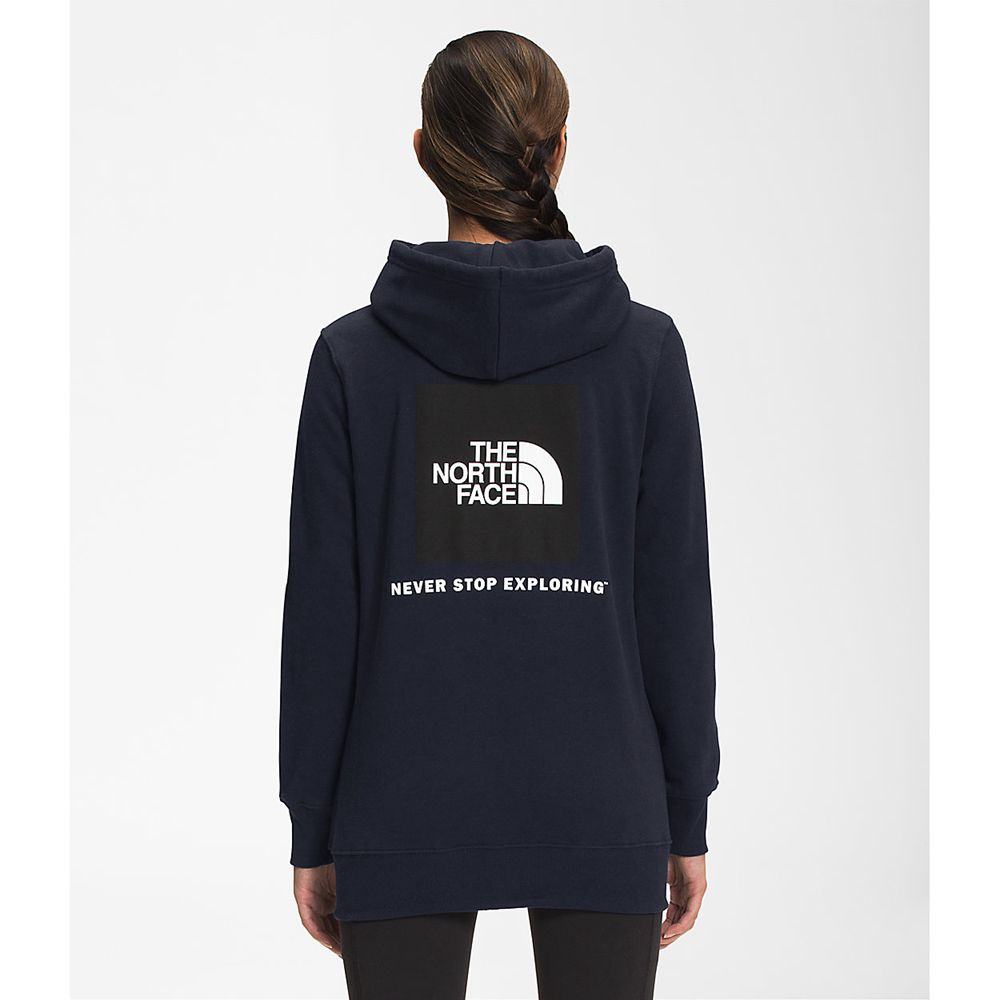 The North Face Hoodie Womens Australia - The North Face Box Nse Pullover Navy / Black Never Stop Exp